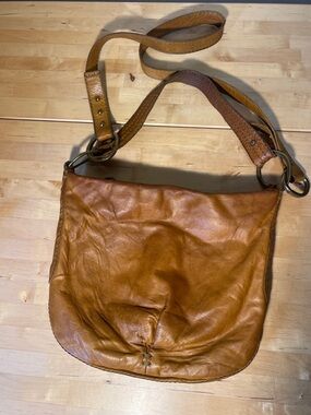 49 Square Miles Classic Crossbody Brown Leather Bag Convertible Shoulder Purse